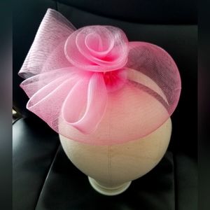Pink Fascinator Headband Hat